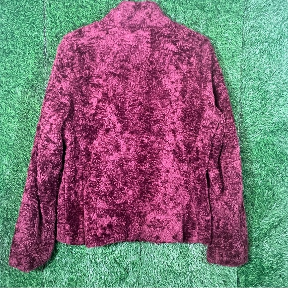 Pendleton Fuzzy Sherpa Teddy Full Zip Jacket Sweater Medium - Picture 3 of 9